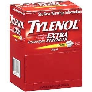 Tylenol Extra Strength Pain Reliever (30 packets of 2 caplets)