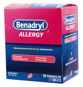 Benadryl Allergy Ultra Tab (30 packets of 2 tablets)