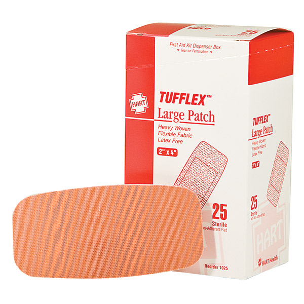 Patch, Tufflex™ Heavy Woven Elastic 2” x 4” Adhesive Bandage (25/box)