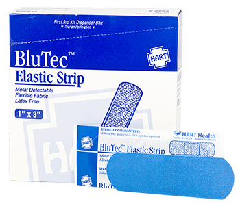 Strip, Blue Metal Detectable 1” x 3” Adhesive Bandage (100/box)