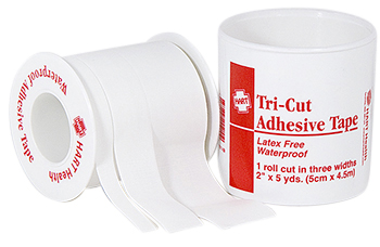 Tri-Cut Adhesive Tape Spool - 3/8”, 5/8”, & 1” (2” x 5 yds total)