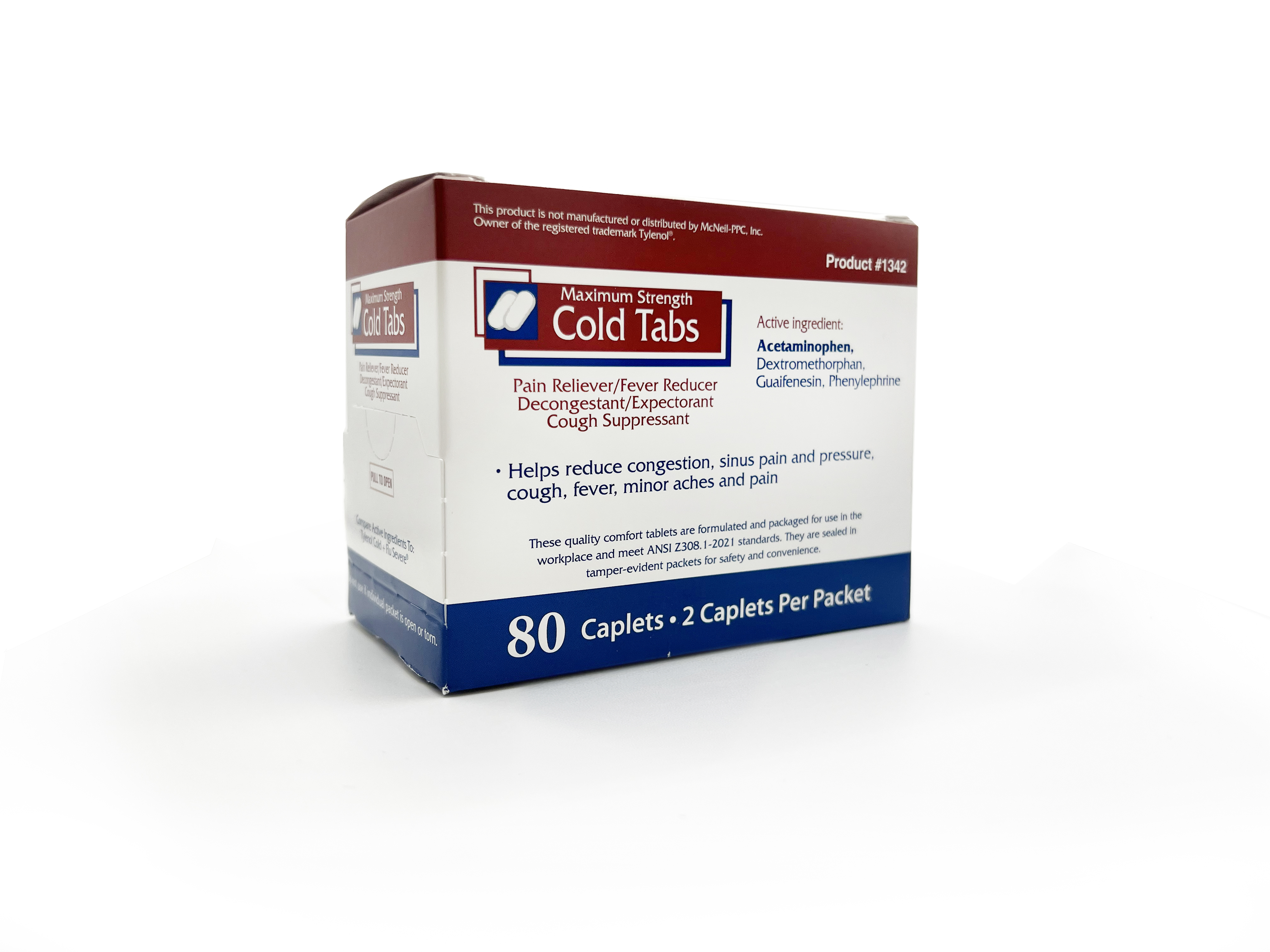 Cold Tabs Maximum Strength Box of 80