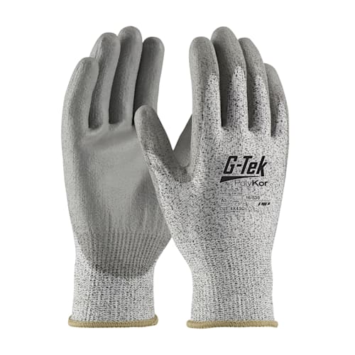 16-530 G-TEK® POLYKOR™ Blended Glove with Polyurethane Coated Grip - Size X-Small