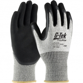 16-815 G-TEK® POLYKOR™ Seamless Knit Glove with Acrylic Lining and Double Dipped Latex Coating - Size Large