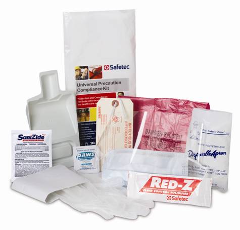 Universal Precautions Compliance Kit (Biohazard Spill Kit) - Poly Bag Kit