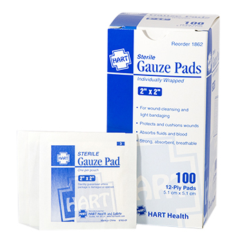 2” x 2” Gauze Pads - Box of 100