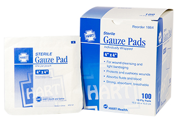 4” x 4” Gauze Pads - Box of 100