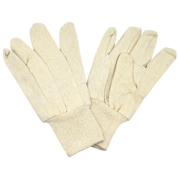 2000 Cotton Canvas Gloves, Knit Wrist, 8 oz - Size Large
