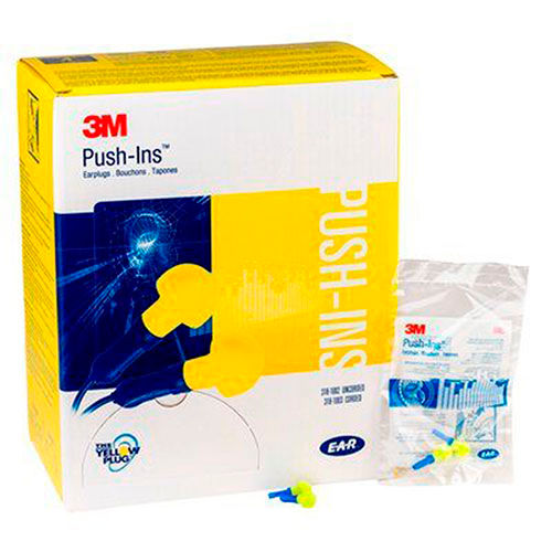 3M™ E-A-R™ Push-Ins™ Earplugs NRR28, Uncorded - Box of 200 Pairs