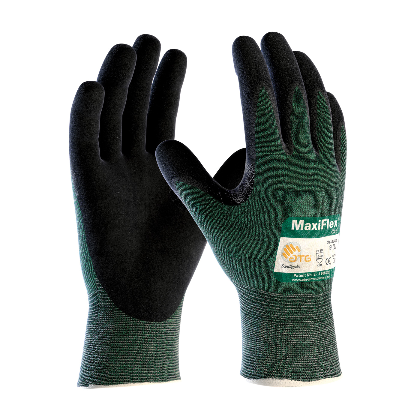 34-8743 PIP® MAXIFLEX® CUT™ BY ATG®, Black Micro-Foam Nitrile Coated - Size 2XL