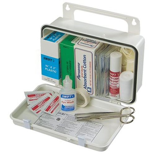 Vehicle First Aid Kit, Small (Plastic or Metal)