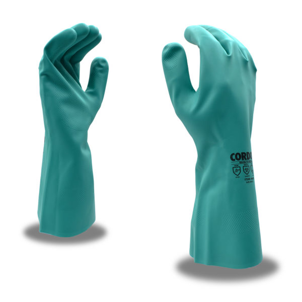 4630 Unsupported Gloves, Nitrile, Standard, Flocked, 15 mil - Size 2XL