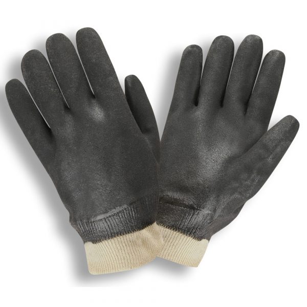 5100SI Supported Glove, Double Dipped PVC, Sandpaper Finish - Size Large