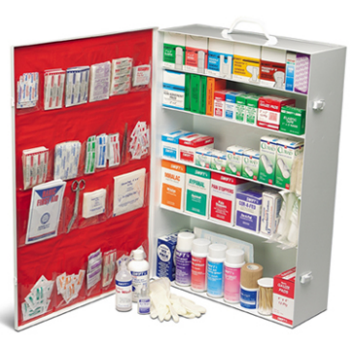 FULL 5-Shelf First Aid Cabinet - ANSI Compliant