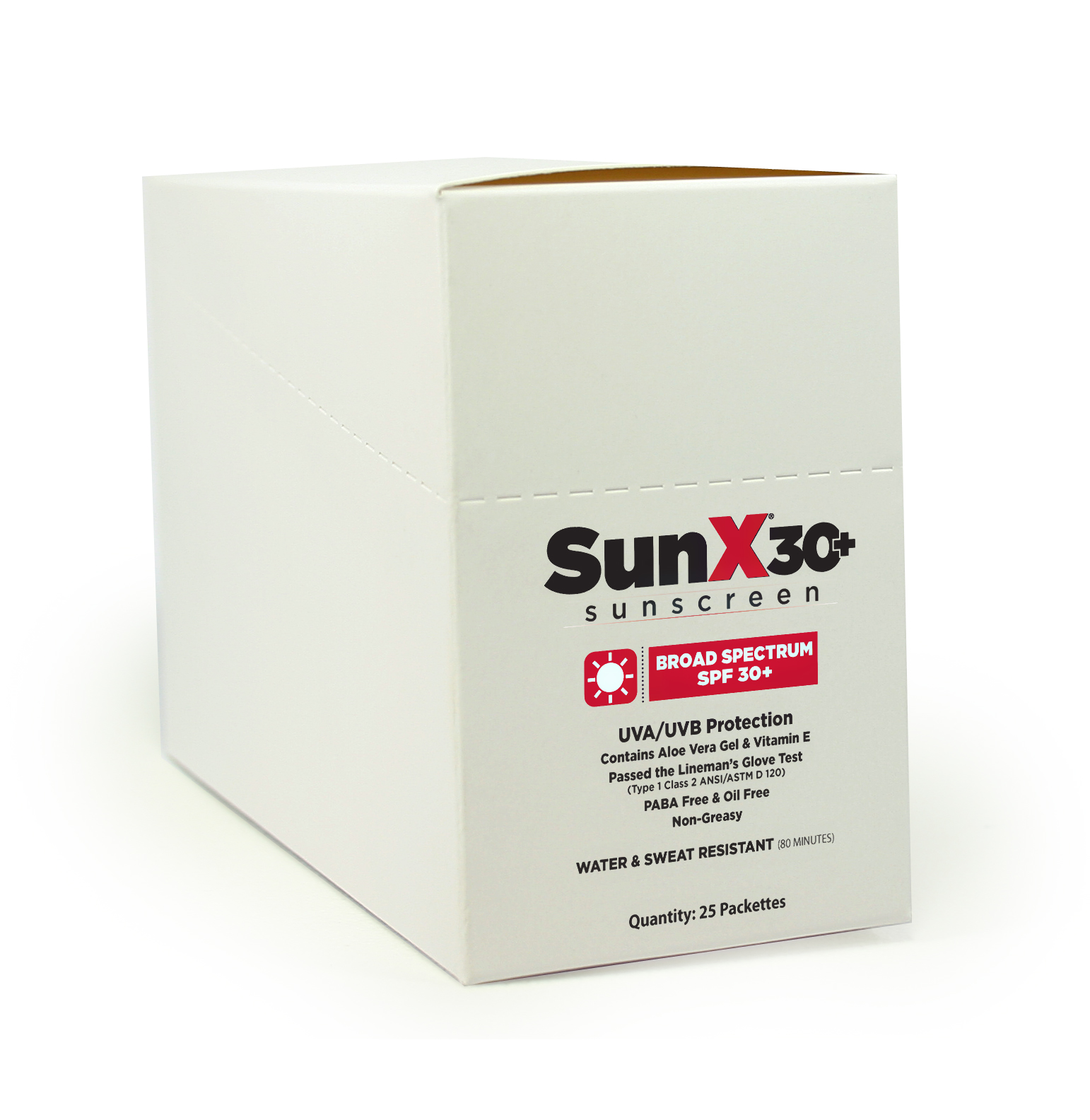 SunX SPF30 Lotion Packs - Box of 25