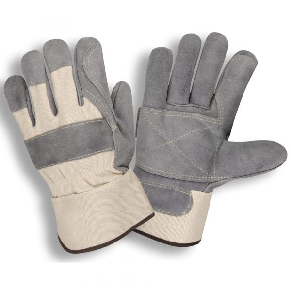 7540 Palm, Cowhide, Tuf-Cor®, Side, Split, Double Palm Gloves - Size Large