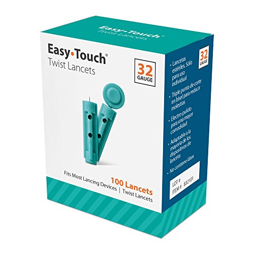 EasyTouch 32G Twist Lancets - Box of 100