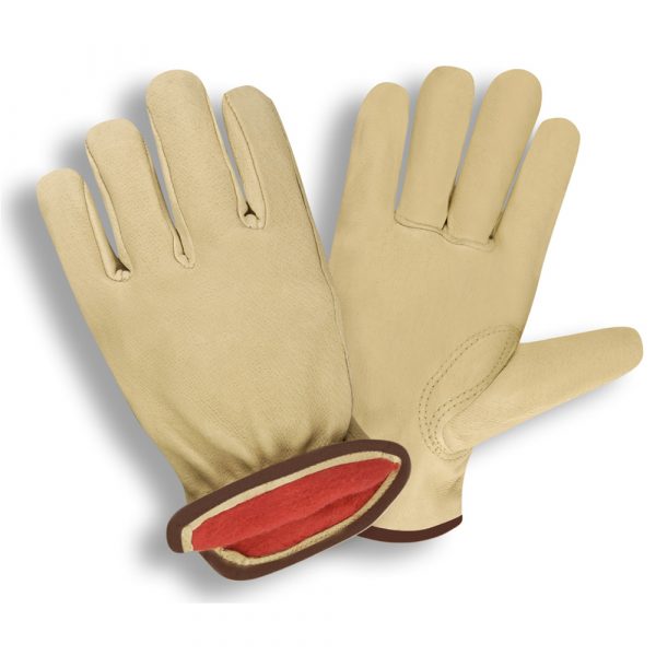 8922 Driver, Premium Grain Pigskin Gloves, Fleece lined - Size Extra Large