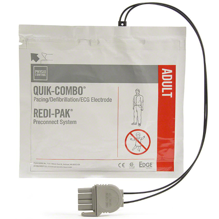 Physio-Control (REDI-PAK) Replacement LIFEPAK Adult Electrode Pads - 11996-000017 (Exp: 04/09/2027)