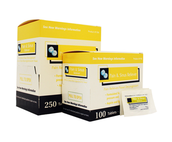 Pain & Sinus Reliever - Box of 250