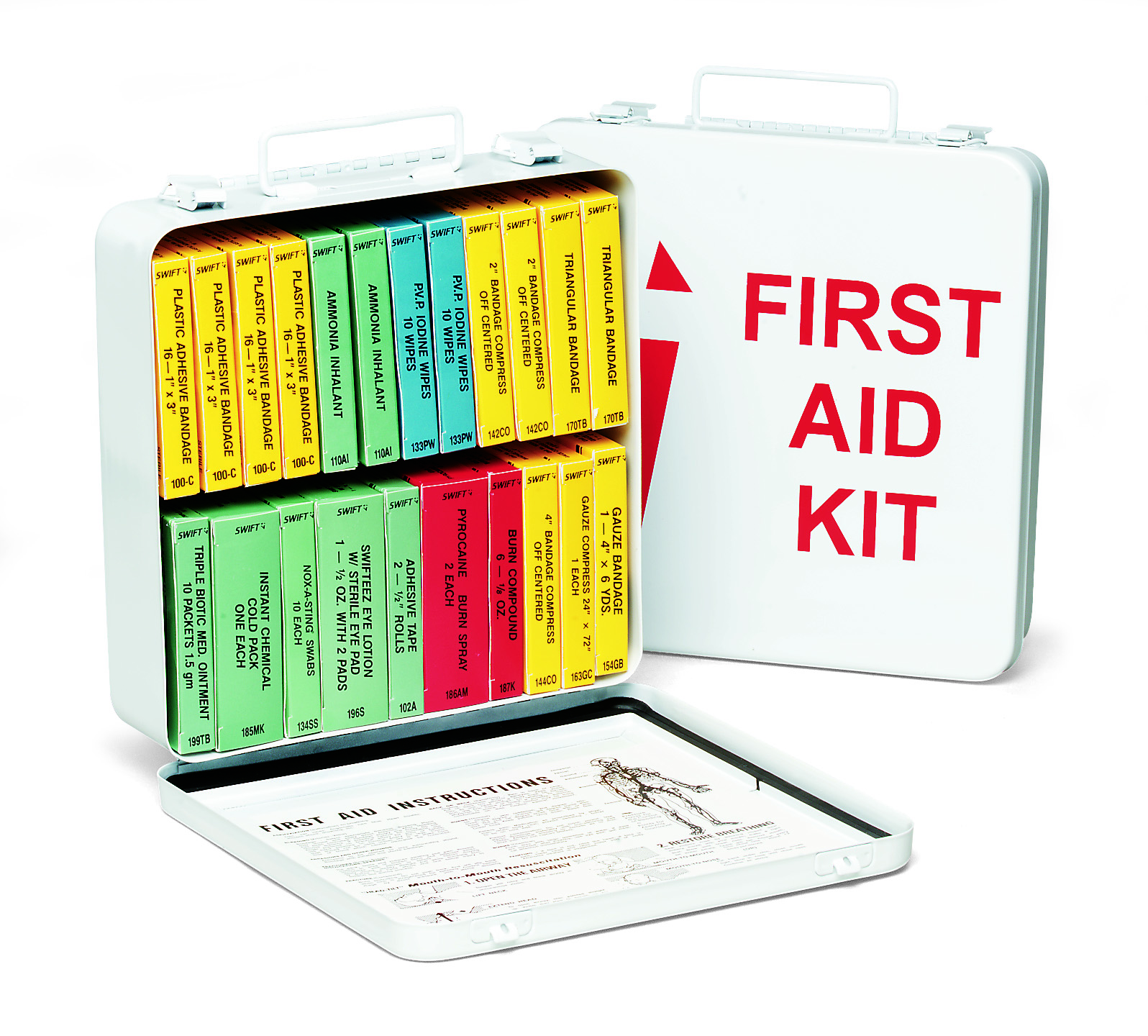 24-Unit First Aid Kit, Plastic