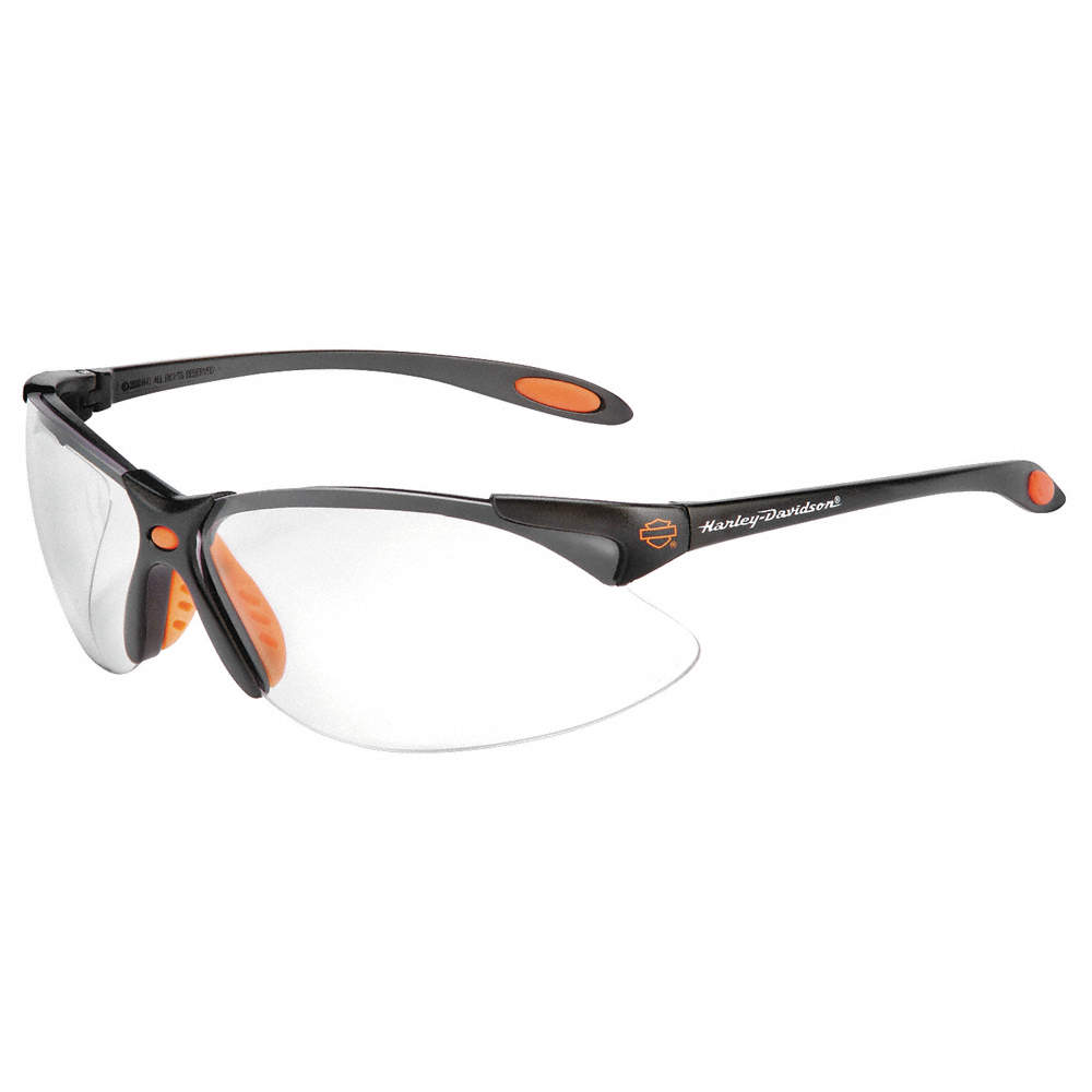 HD1200SN Harley Davidson® Black Frame Clear Lens Safety Glass