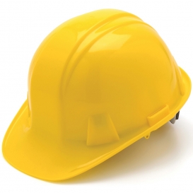 Hard Hat, 6-Point Ratchet Suspension, Yellow