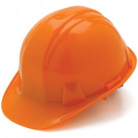 Hard Hat, 6-Point Ratchet Suspension, Orange
