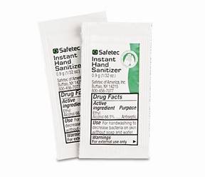 Anti-Bacterial Hand Sanitizer with Moisturizers, 0.9 gram packets (10/pack) Meets ANSI/ISEA Z308.1-2021 Standard