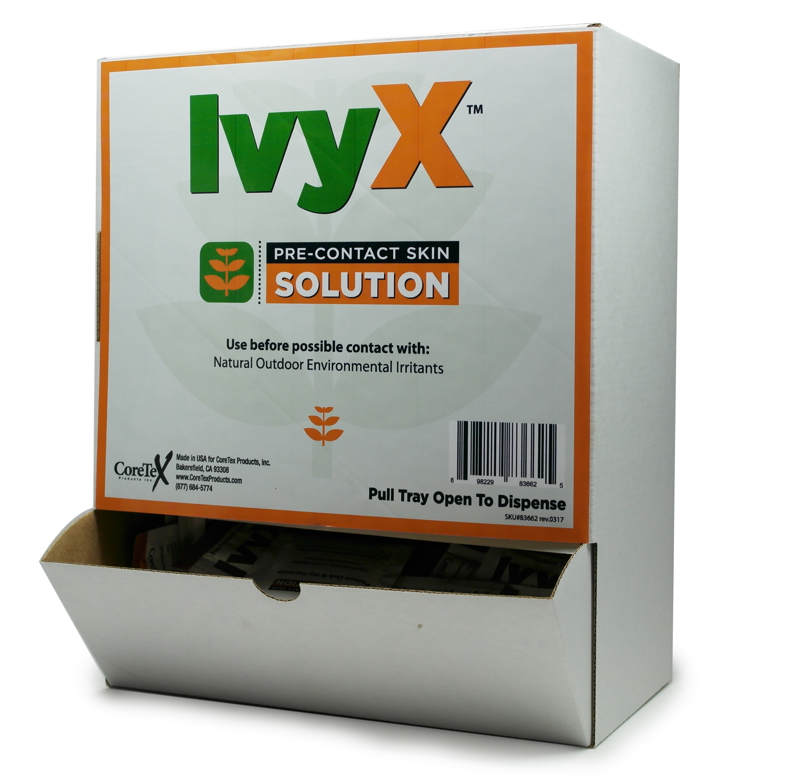 IvyX Pre-Contact Barrier Solution – 50/Box | Protection Against Poison Ivy, Oak & Sumac
