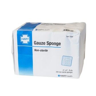 Non-Sterile Gauze Sponge, 4” x 4”, 200 per package