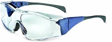 S3150 Uvex® Ambient™ Over-the-glass (OTG) Blue Frame Clear Lens Safety Glass