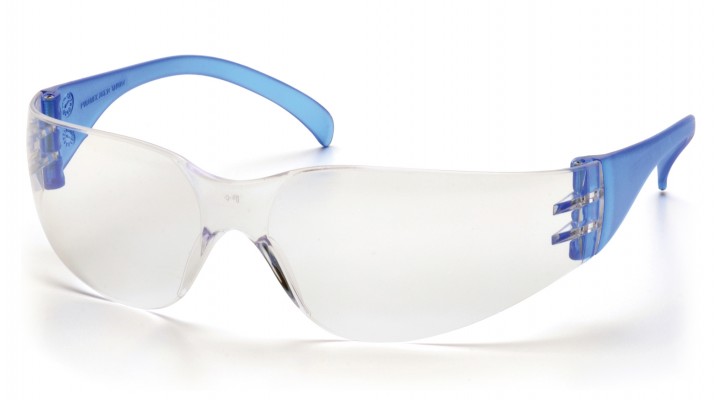 SN4110S INTRUDER  Clear Lens with Blue Temples Safety Glass