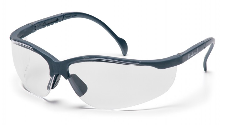 SSG1810S VENTURE II Slate Gray Frame Clear Lens Safety Glass