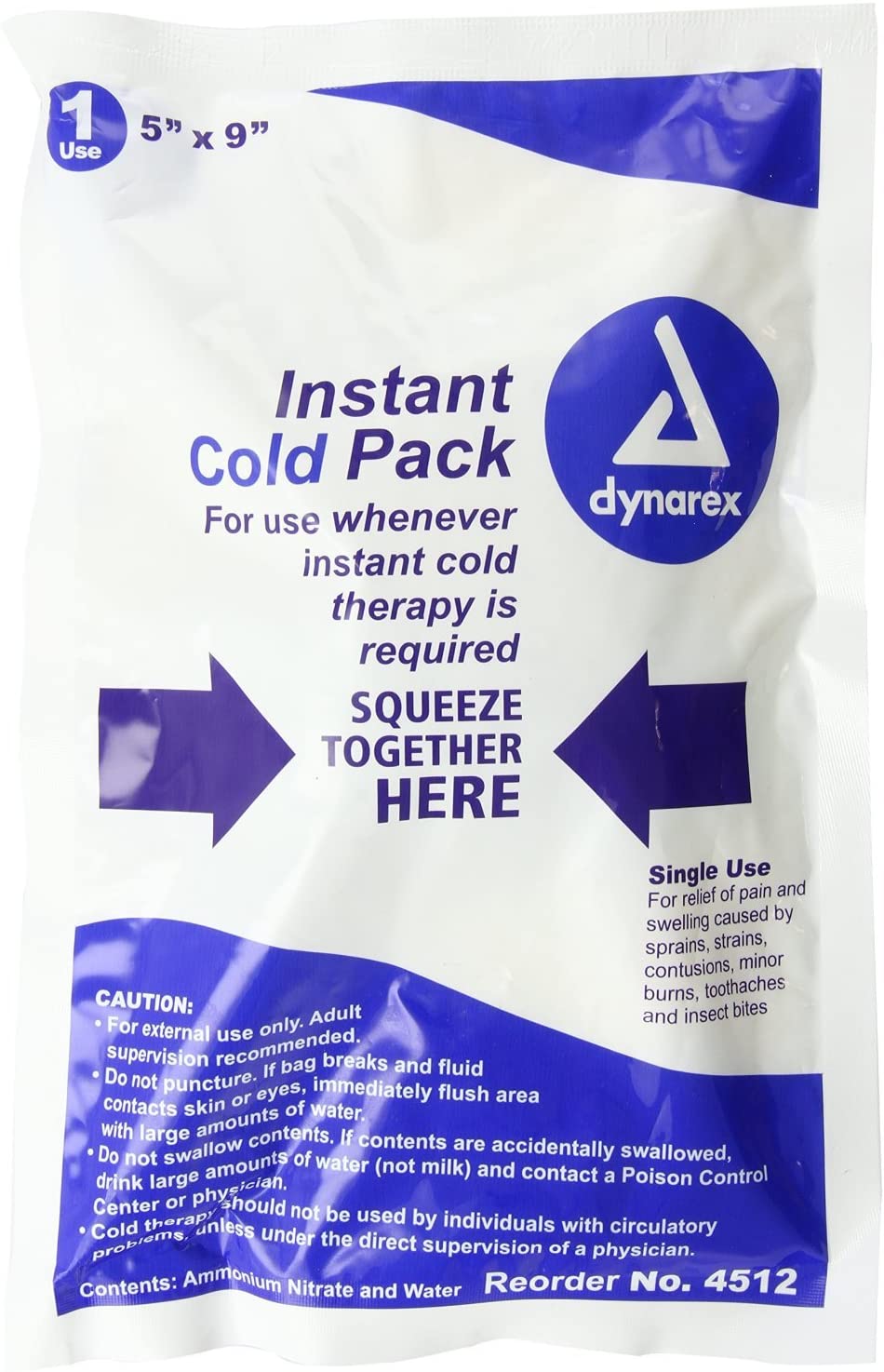 Cold pack disposable large, 5” x 9” (Meets ANSI/ISEA Z308.1-2021 Standard)