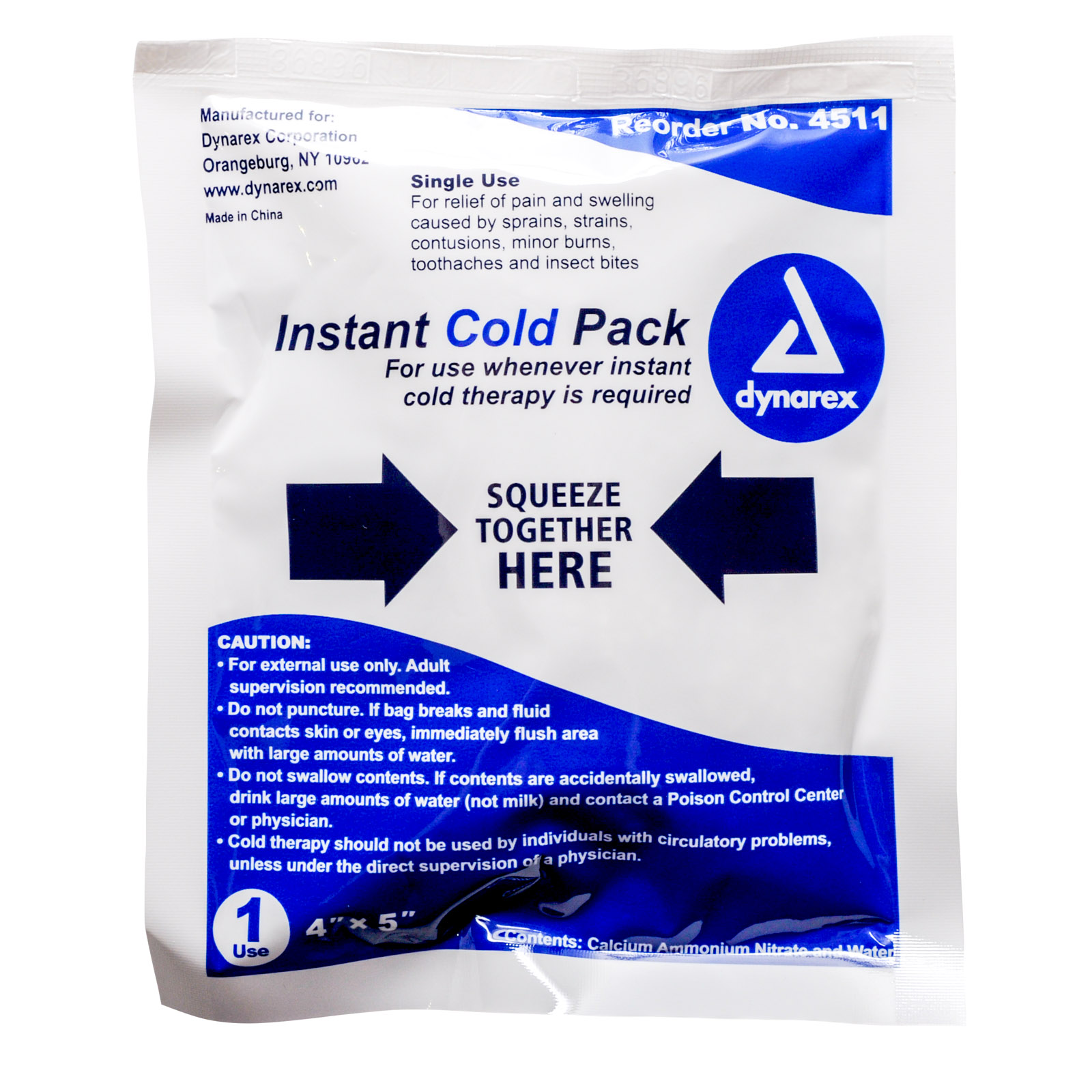 Cold pack disposable small, 4” x 5”
