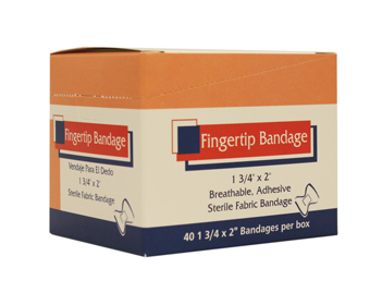 Fingertip, Heavy Woven Adhesive Bandage (40/box)