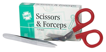 Scissors & Forceps, 1 each/Unit