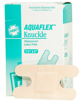 Knuckle, AquaFlex™, Waterproof 1-1/2” x 3” Adhesive Bandage (40/box)