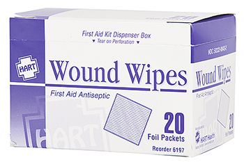 Antiseptic Wound Wipes (20/box)