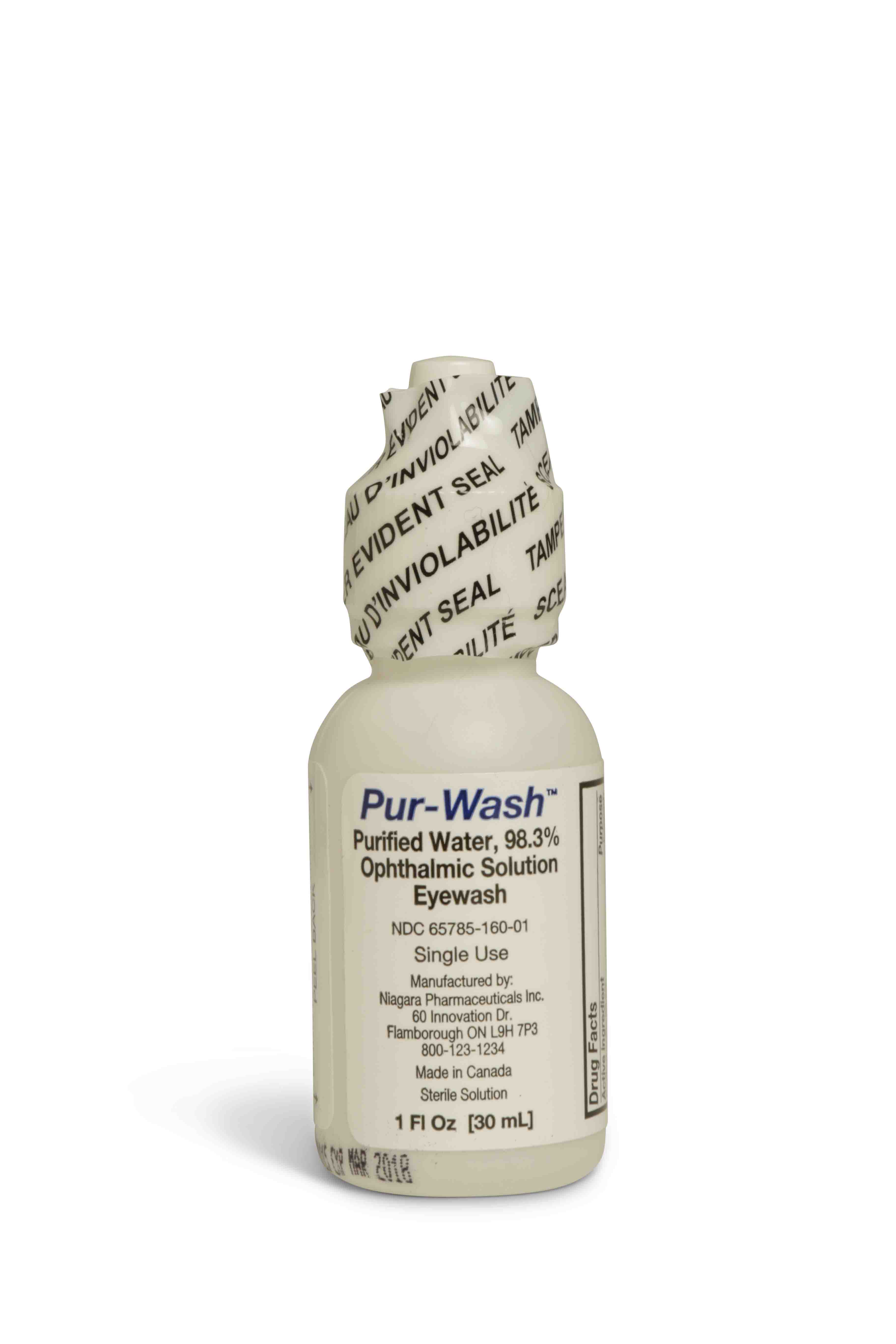 Emergency Eyewash with Screw-top Cap, 1 oz